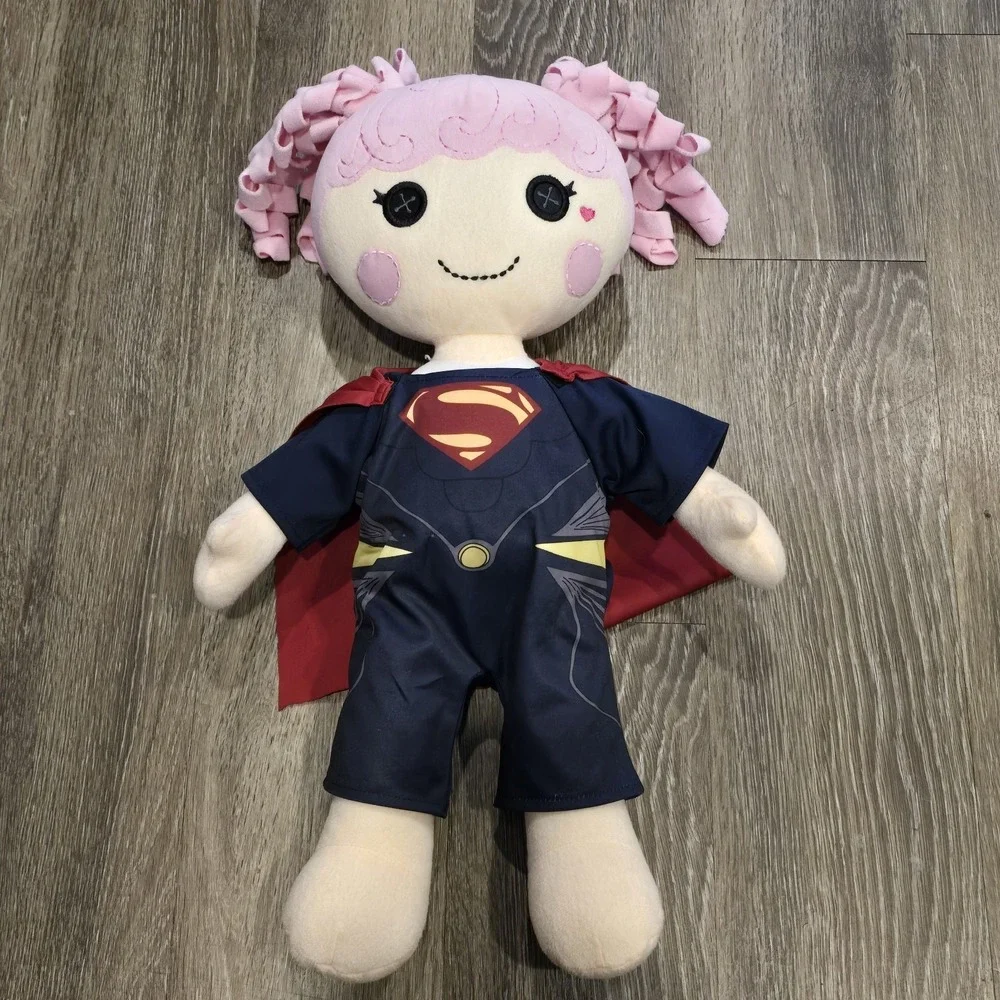 Build-A-Bear Lalaloopsy Jewel Sparkles Stuffed Doll Plush Toy Pink Hair Soft